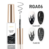 Reflective Liner Gel Art Polish - RGA06 Black Diamond